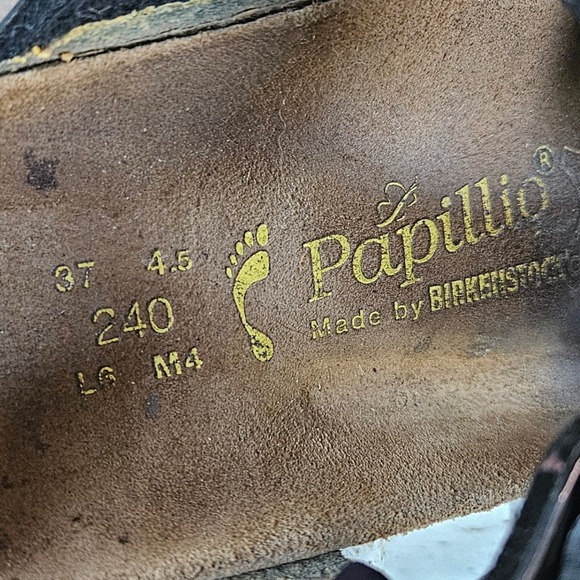 Papillio by Birkenstock Metallic Redwood Leather Sandals Women's Size 6 - Picture 6 of 8